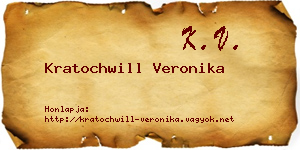 Kratochwill Veronika névjegykártya